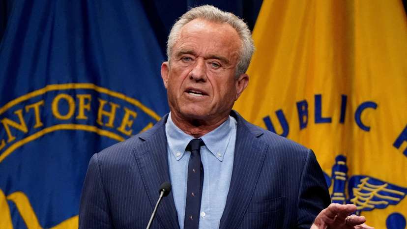 FILE PHOTO: U.S. HHS Secretary Robert F. Kennedy, Jr. discusses the findings of the CDC latest Autism and Developmental Disabilities Monitoring (ADDM) Network survey, in Washington