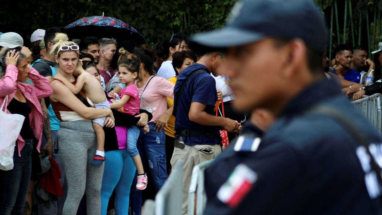 FILE PHOTO: Migrants flock to Mexican refugee station to seek safe passage to the U.S., in Tapachula