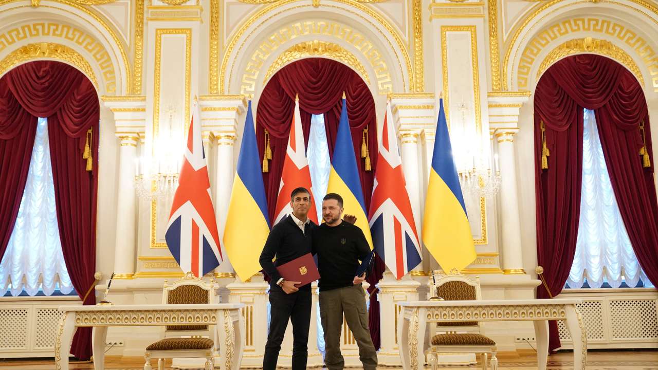 British PM Sunak visits Kyiv during Russian invasion of Ukraine