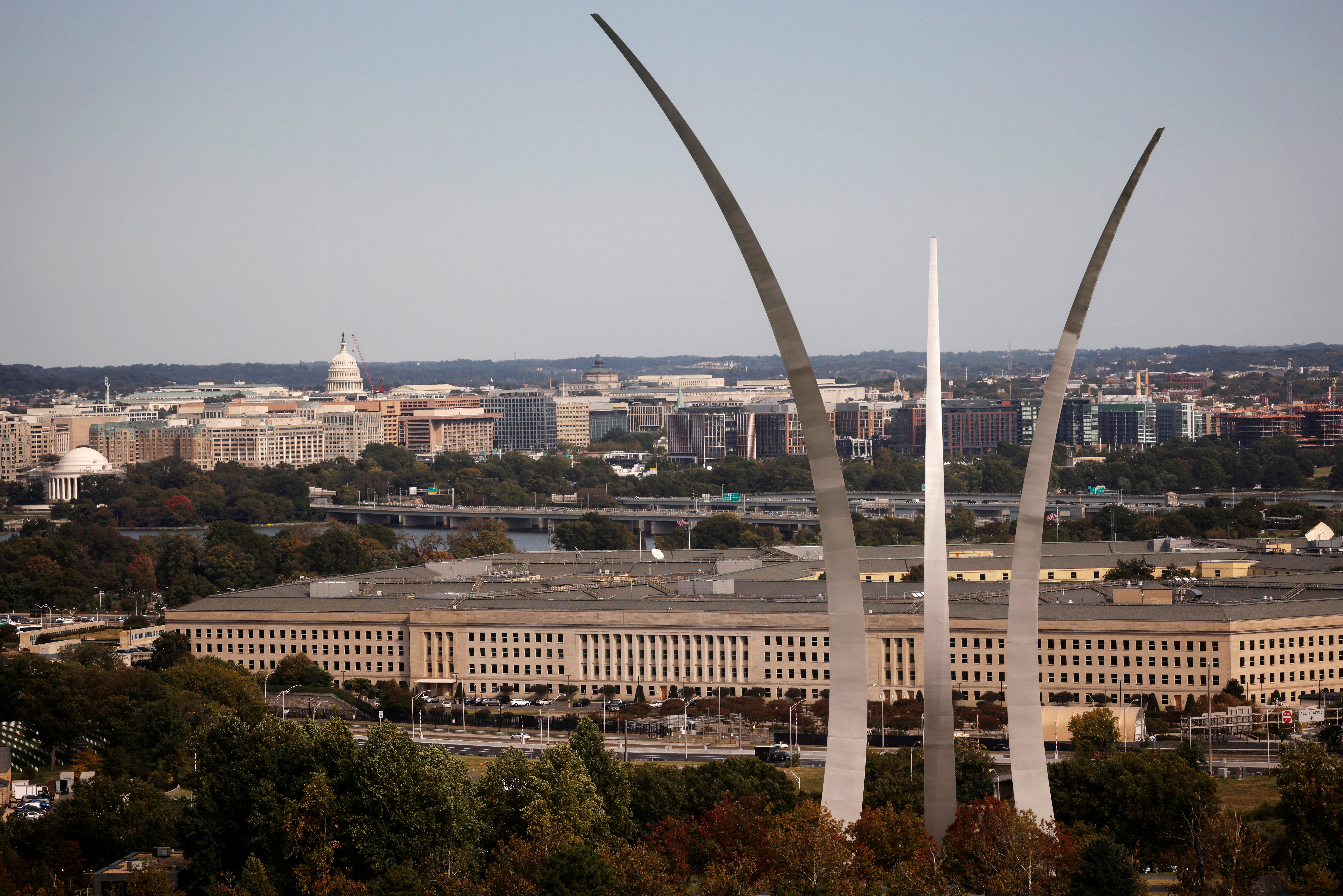 The Pentagon building is seen in Arlington, Virginia, U.S.