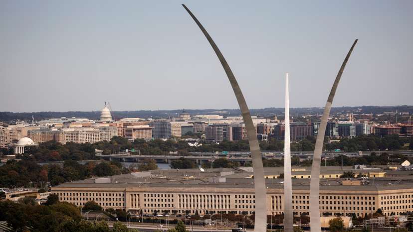 The Pentagon building is seen in Arlington, Virginia, U.S.