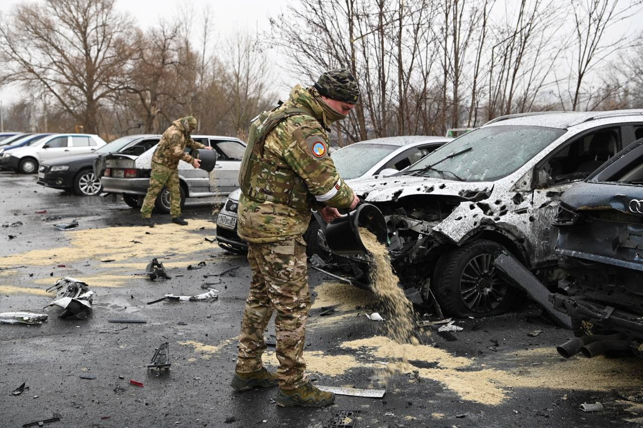 Aftermath of missile attack on Belgorod