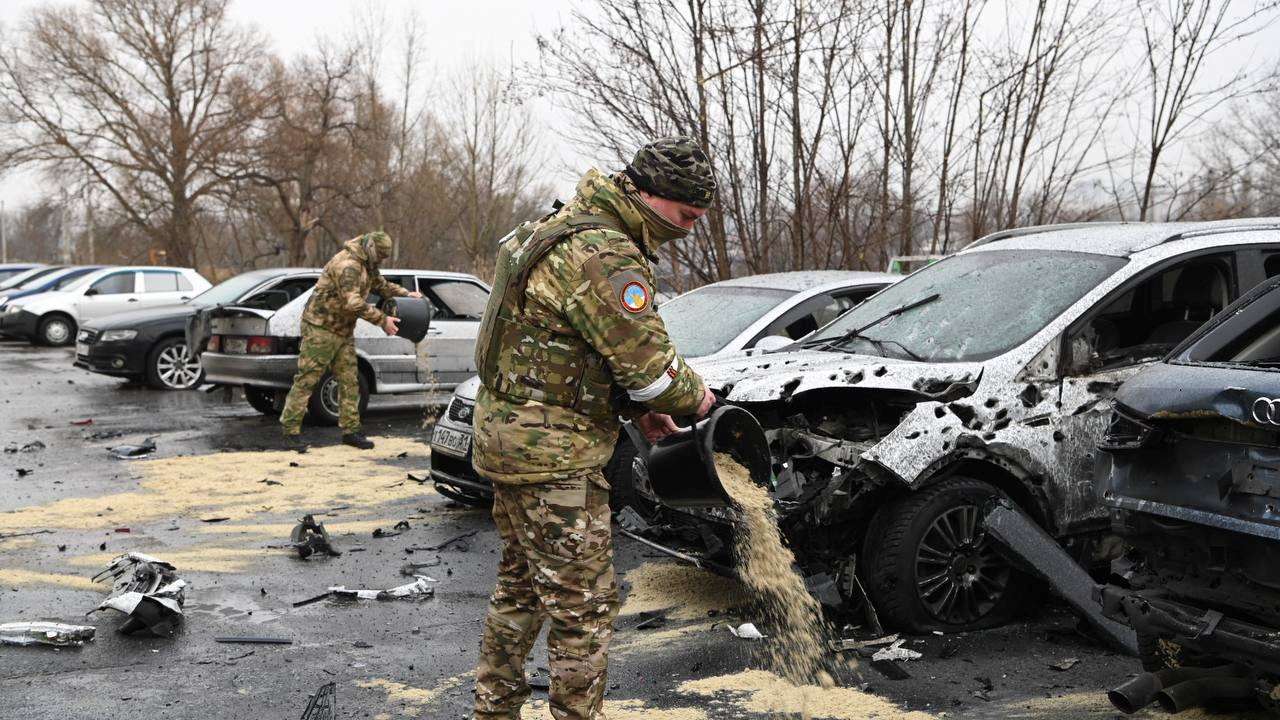 Aftermath of missile attack on Belgorod