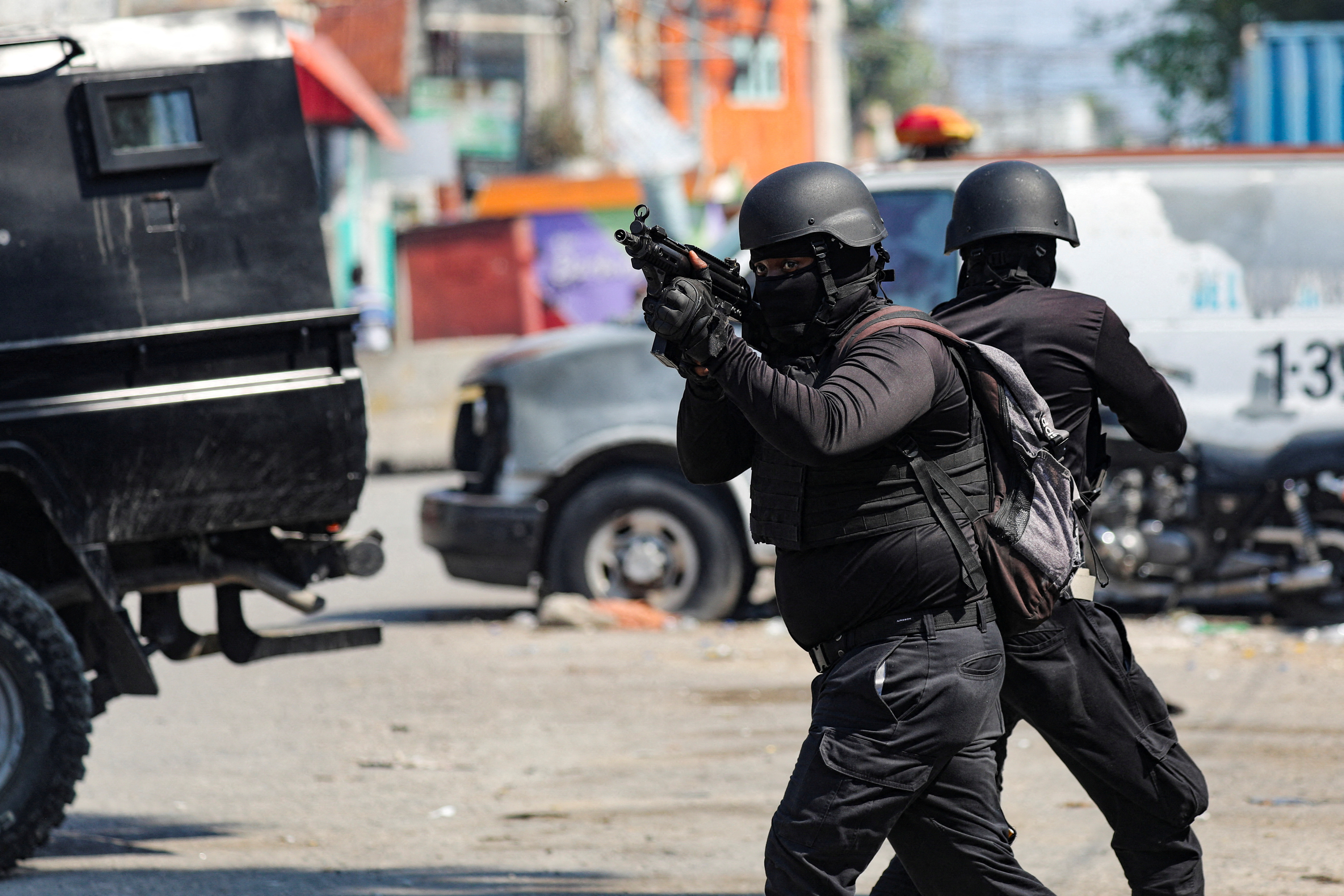 FILE PHOTO: Haiti's National Penitentiary on fire, in Port-au-Prince