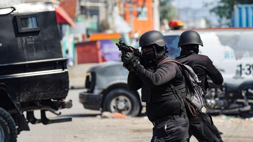 FILE PHOTO: Haiti's National Penitentiary on fire, in Port-au-Prince