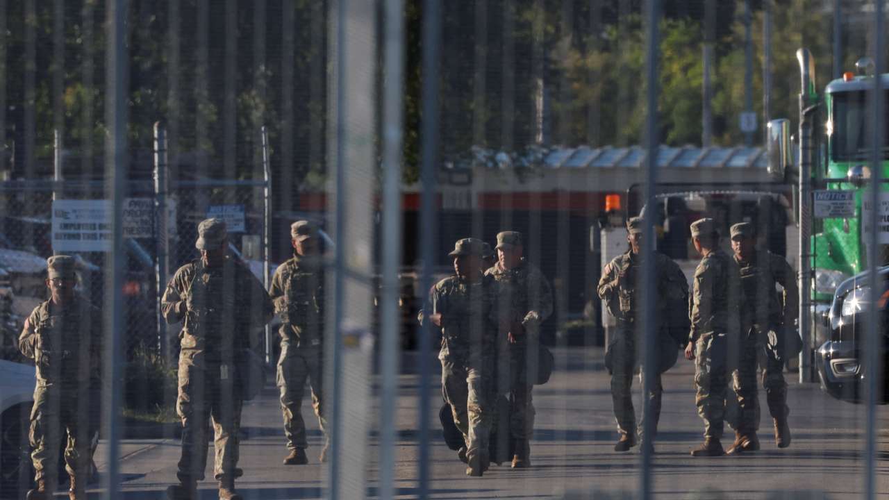 National Guard presence at U.S. ICE Broadview facility in Chicago, Illinois