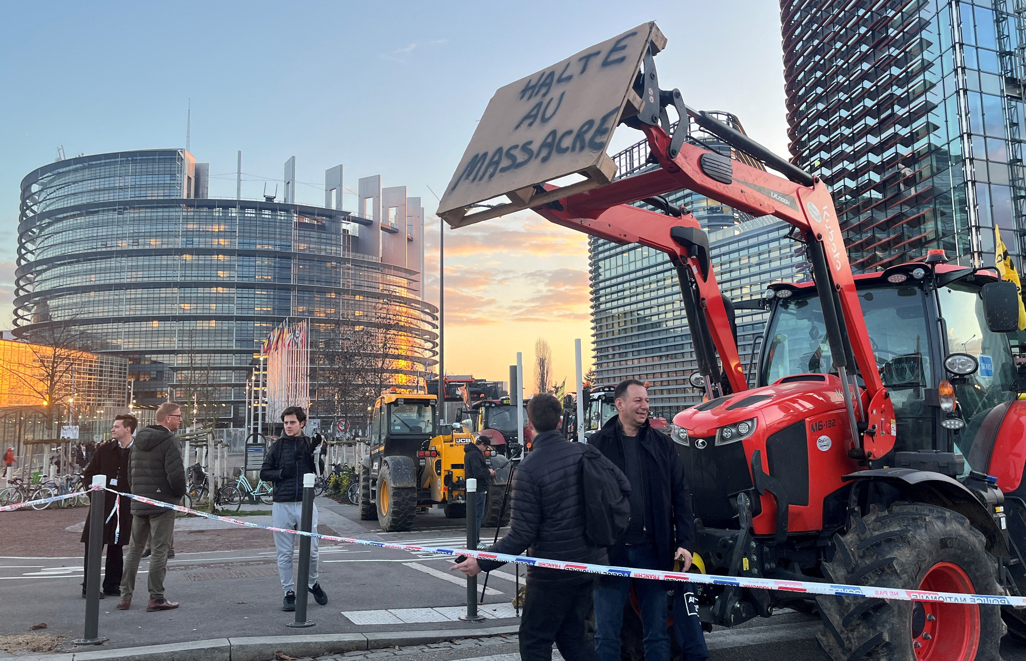 Farmers protest against French government measures amid outbreak of lumpy skin disease among livestock in France
