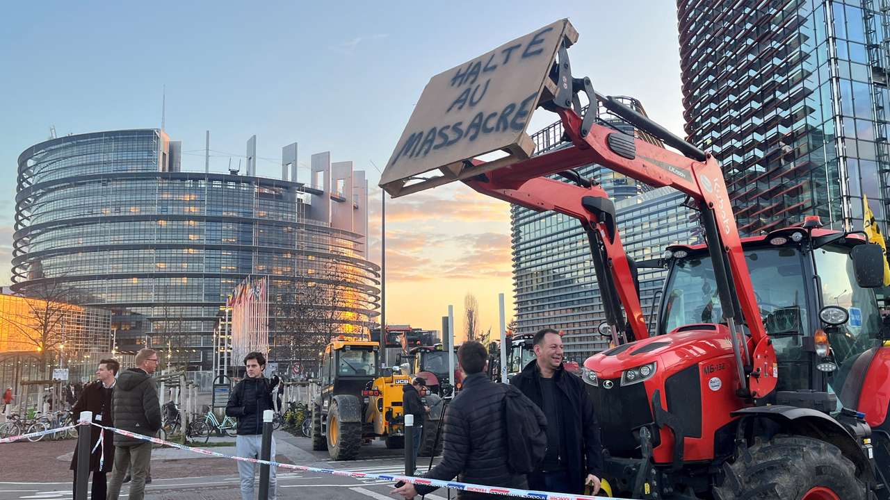 Farmers protest against French government measures amid outbreak of lumpy skin disease among livestock in France