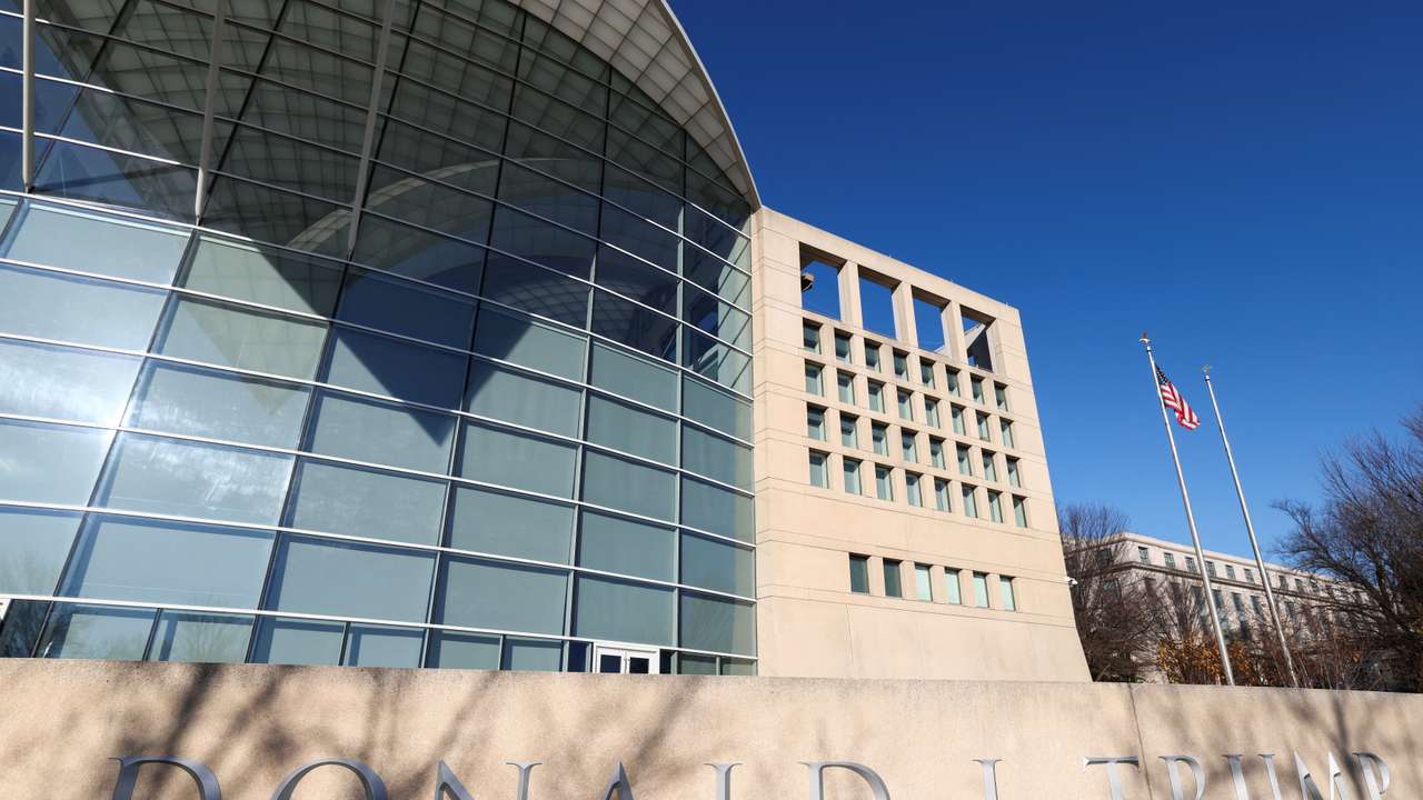 Trump’s name on the United States Institute of Peace in Washington