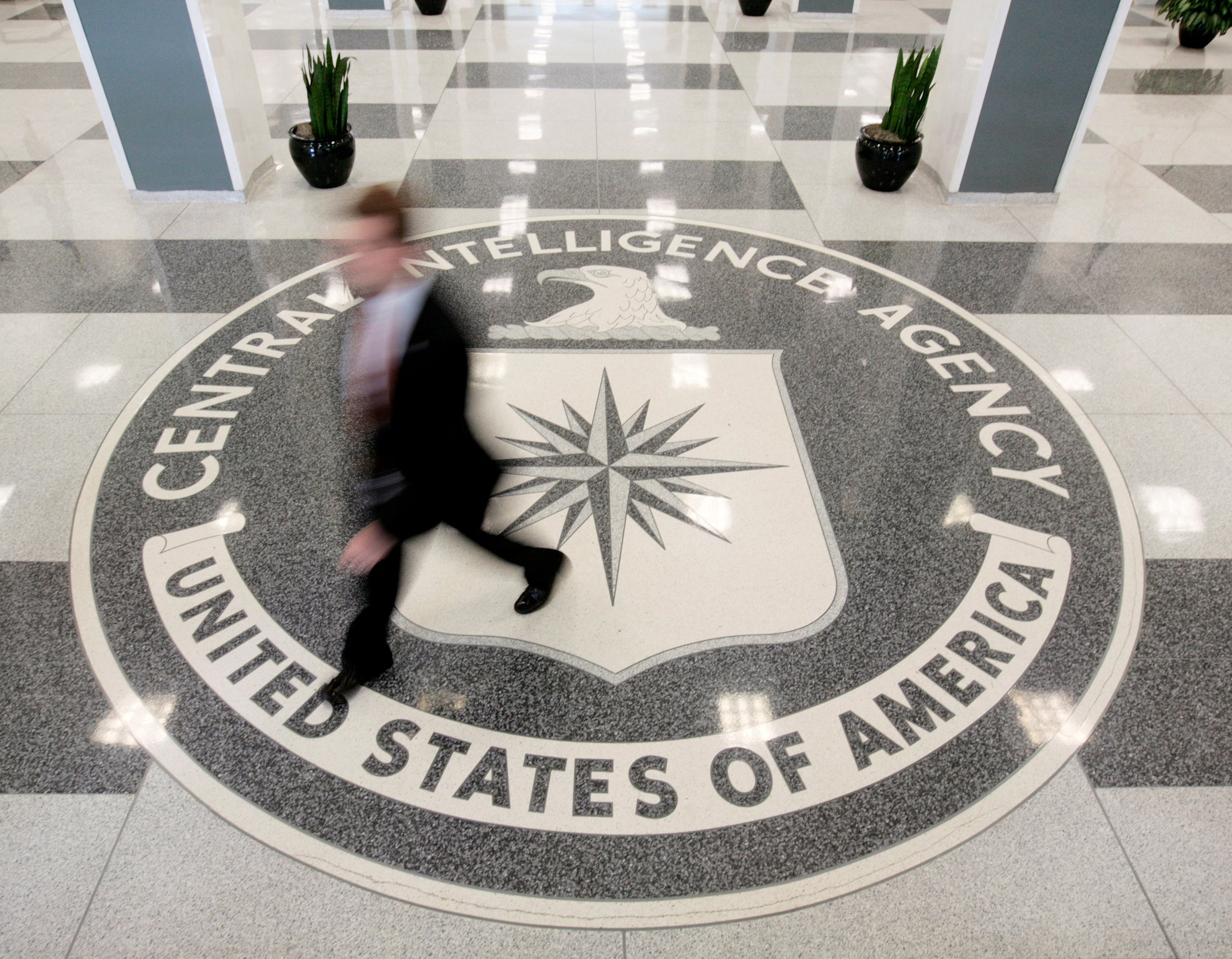 FILE PHOTO: The lobby of the CIA Headquarters Building in Langley