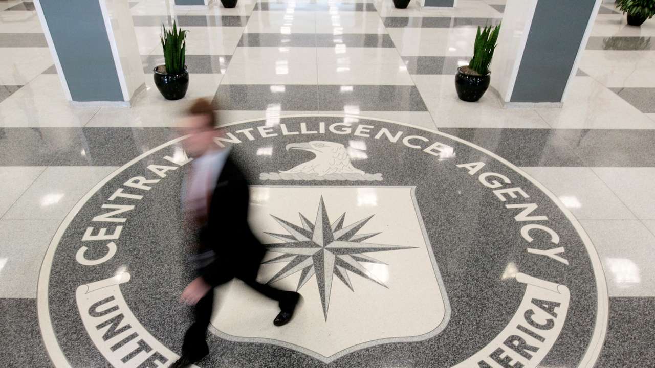 FILE PHOTO: The lobby of the CIA Headquarters Building in Langley
