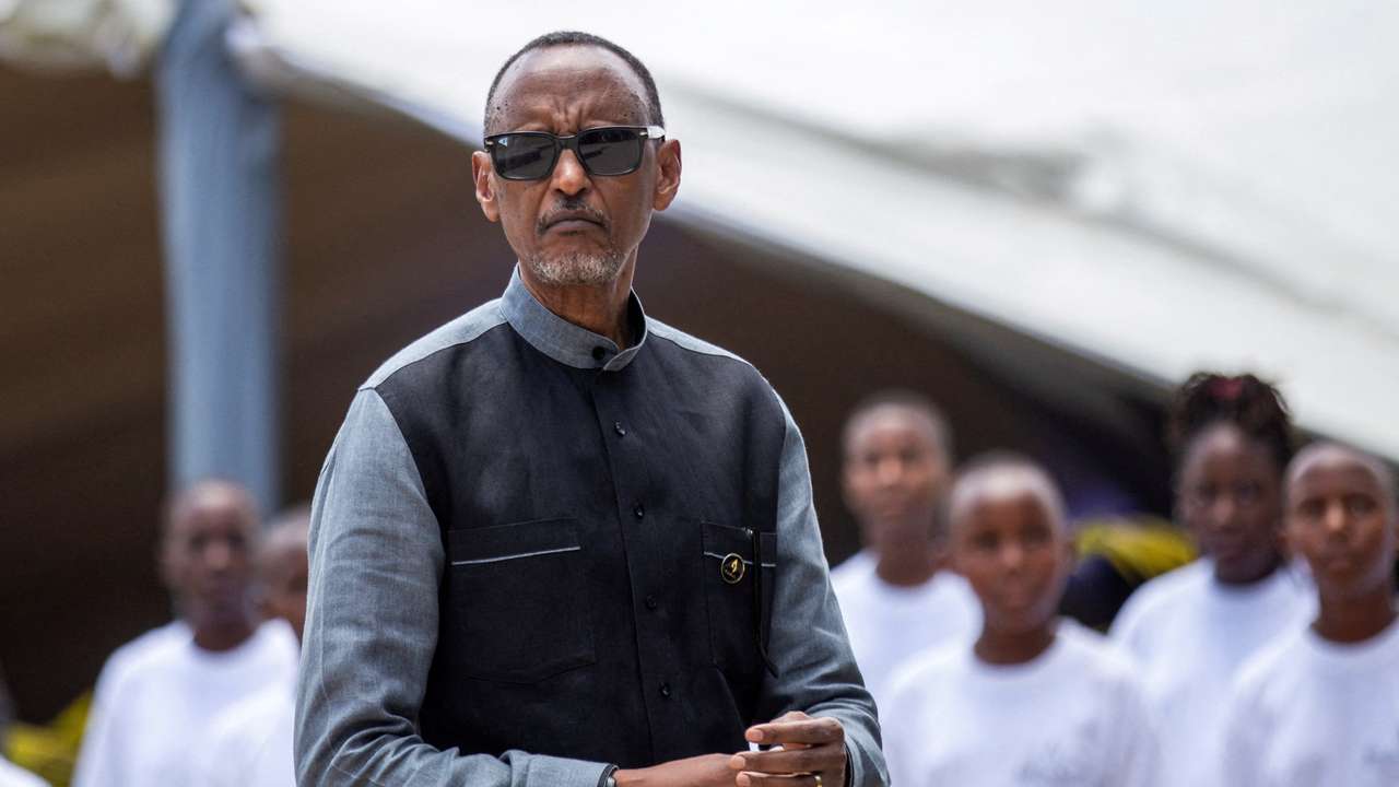FILE PHOTO: Rwandan President Paul Kagame attends the lighting ceremony of the Rwandan genocide flame of hope, in Kigali