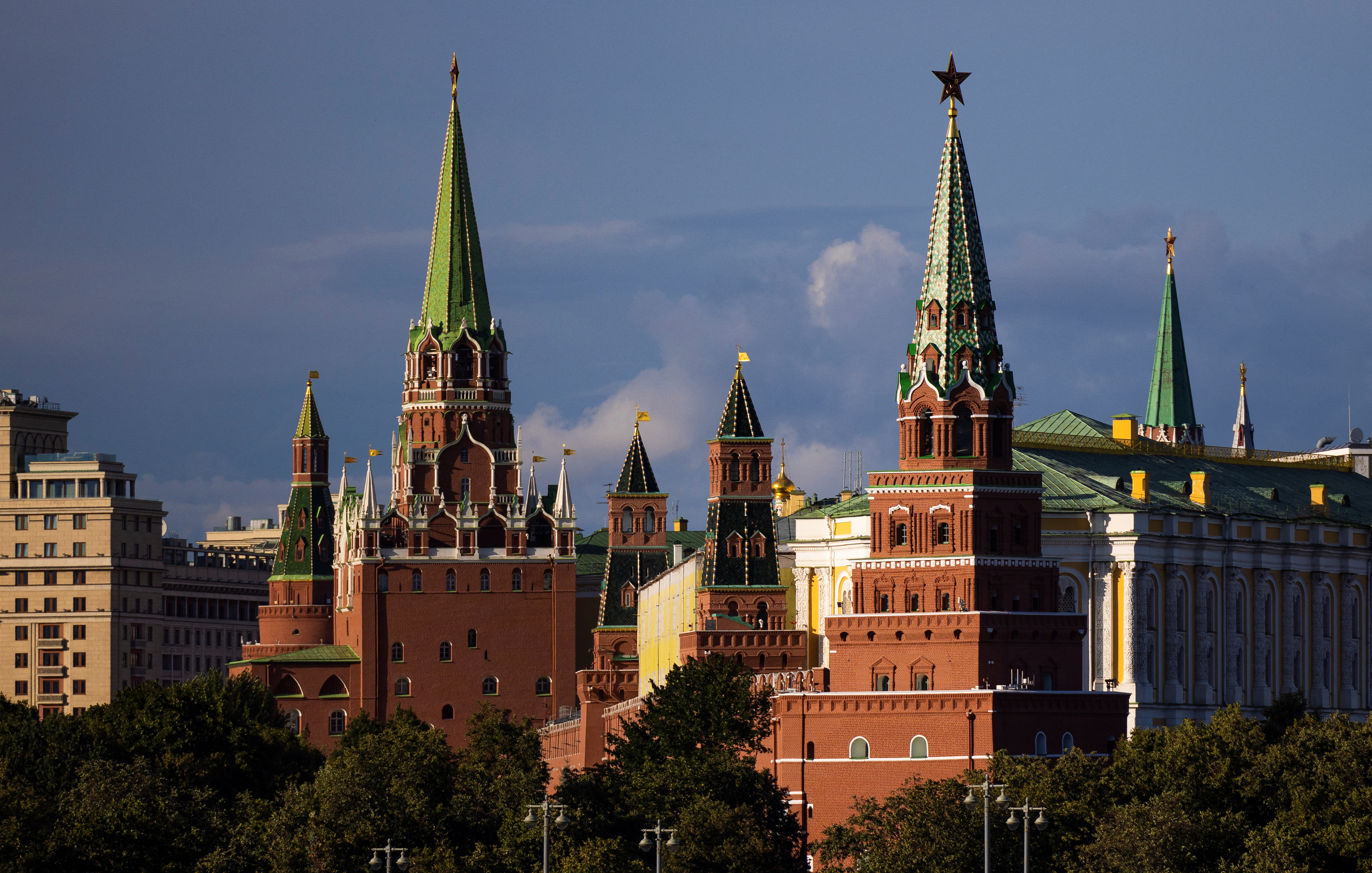 A general view on the Kremlin in Moscow