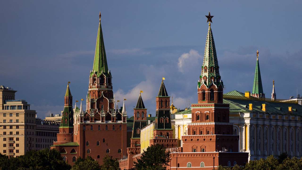 A general view on the Kremlin in Moscow