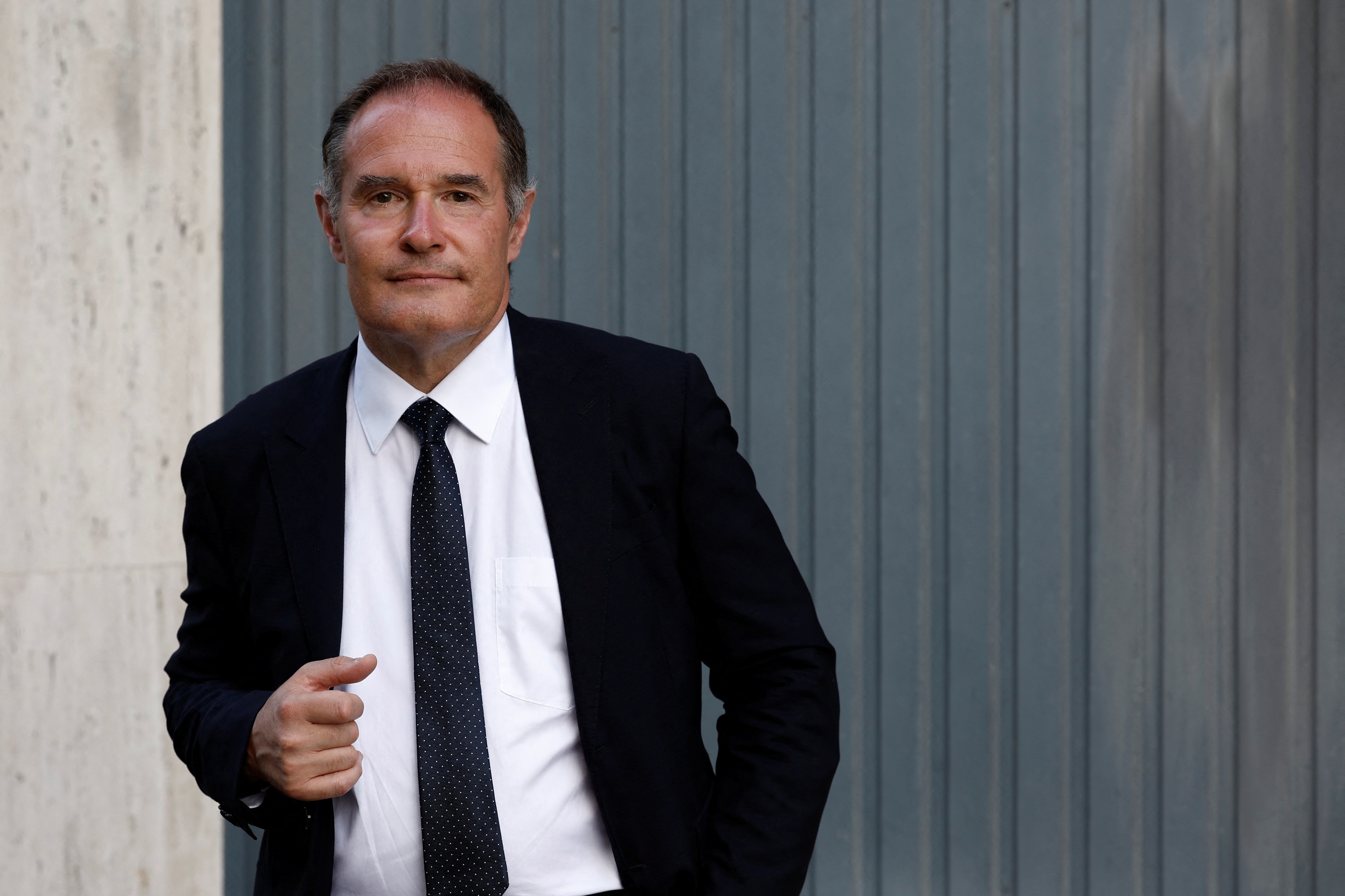 FILE PHOTO: French European deputy of the far-right party Rassemblement National Fabrice Leggeri poses in Paris