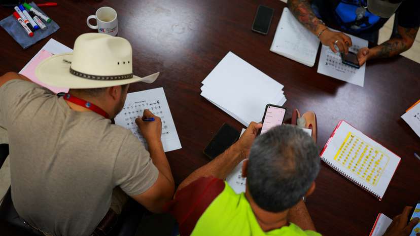 Mexican truck drivers study English to comply with new U.S. language rules