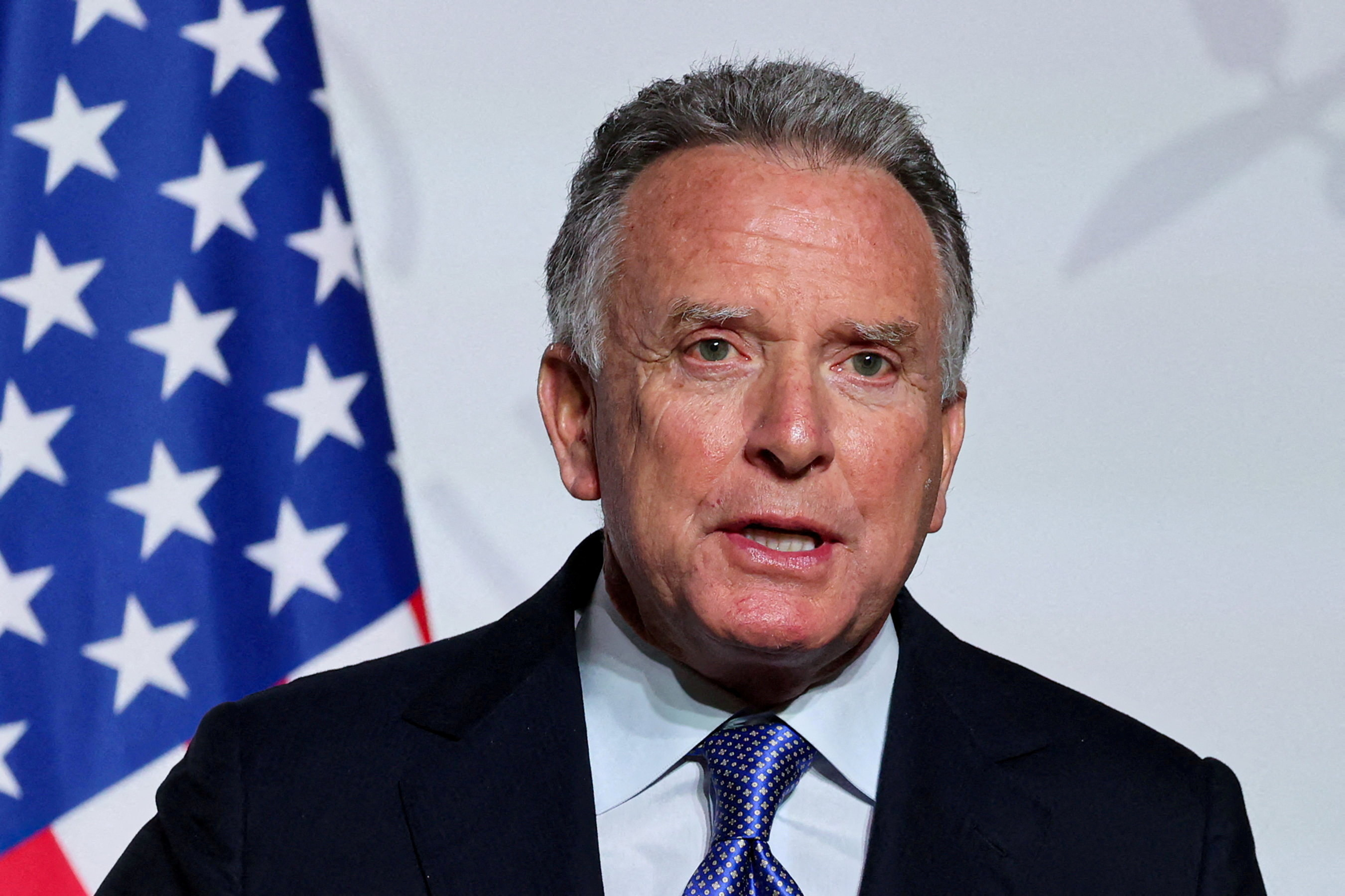 FILE PHOTO: U.S. Special Envoy Steve Witkoff delivers a press conference in Paris