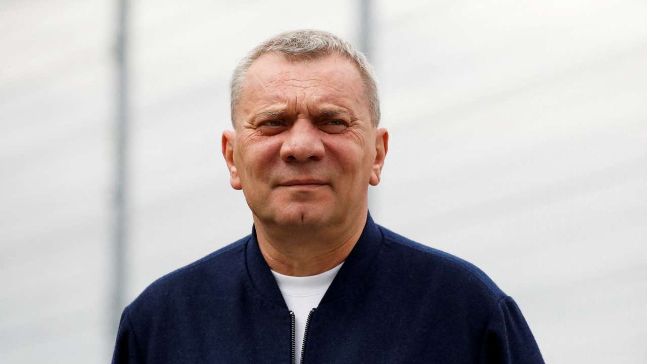 FILE PHOTO: General Director of the Russian state space corporation Roscosmos Yuri Borisov looks on at the Baikonur Cosmodrome