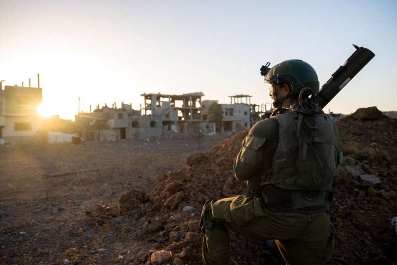 IDF handout image shows the ongoing ground operation against Palestinian Islamist group Hamas, in a location given as Gaza