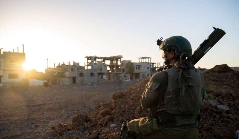 IDF handout image shows the ongoing ground operation against Palestinian Islamist group Hamas, in a location given as Gaza