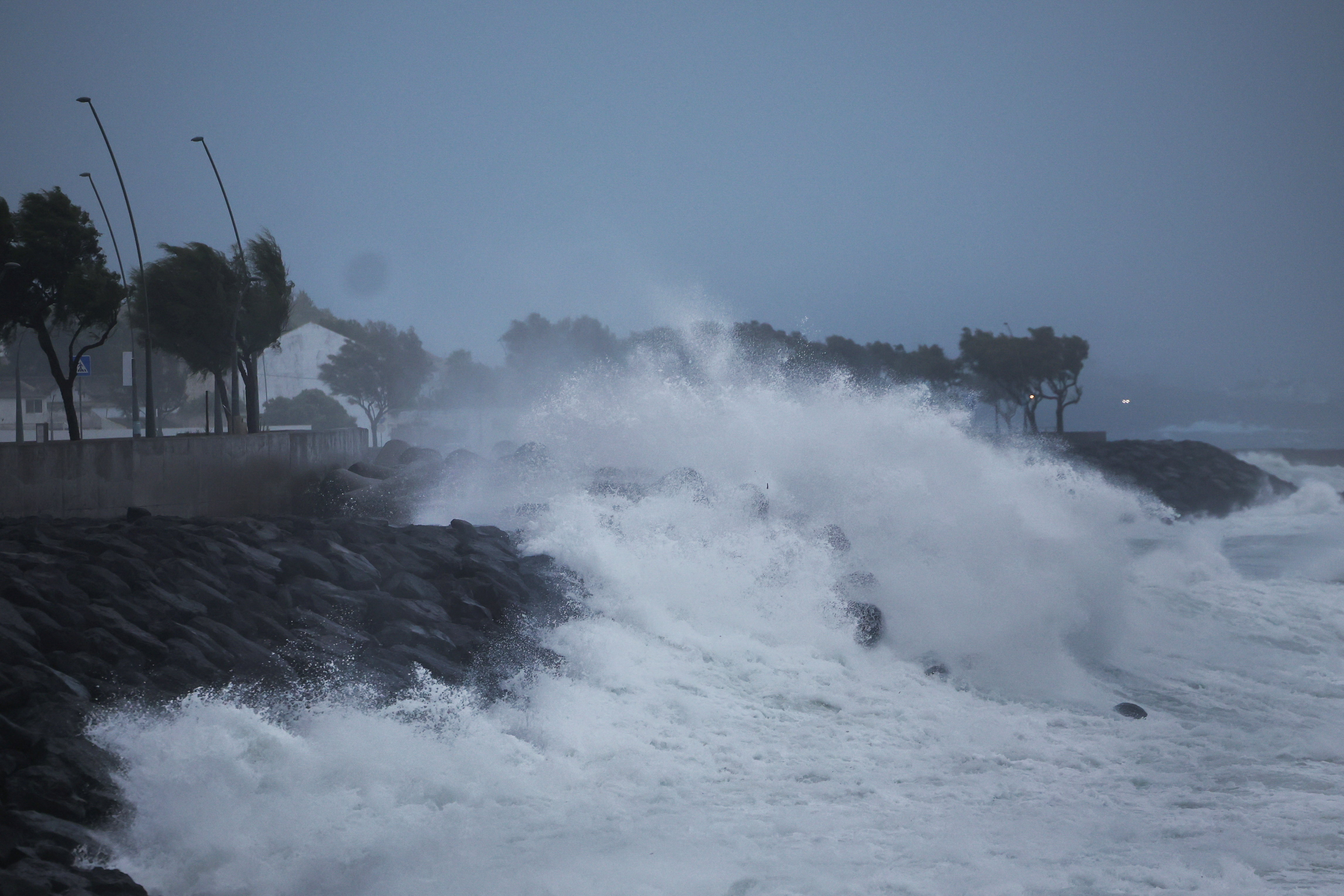 Post-Tropical Cyclone Gabrielle in Sao Miguel island in Azores