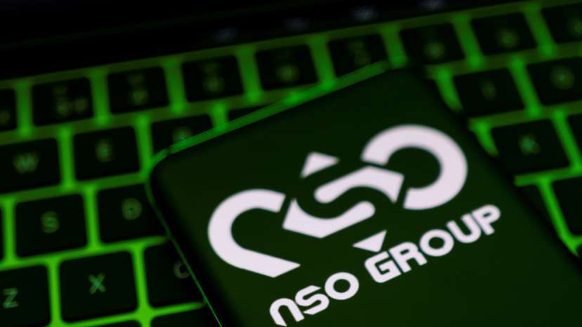 Illustration shows NSO Group logo