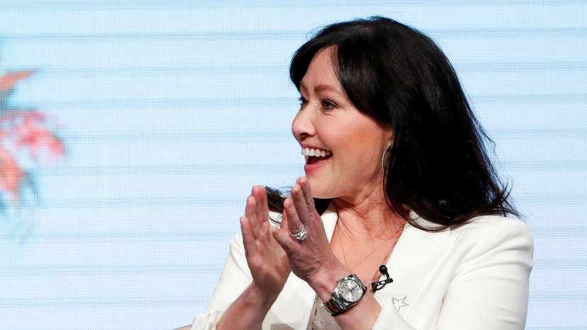 Panel for the Fox television series "BH90210" in Beverly Hills