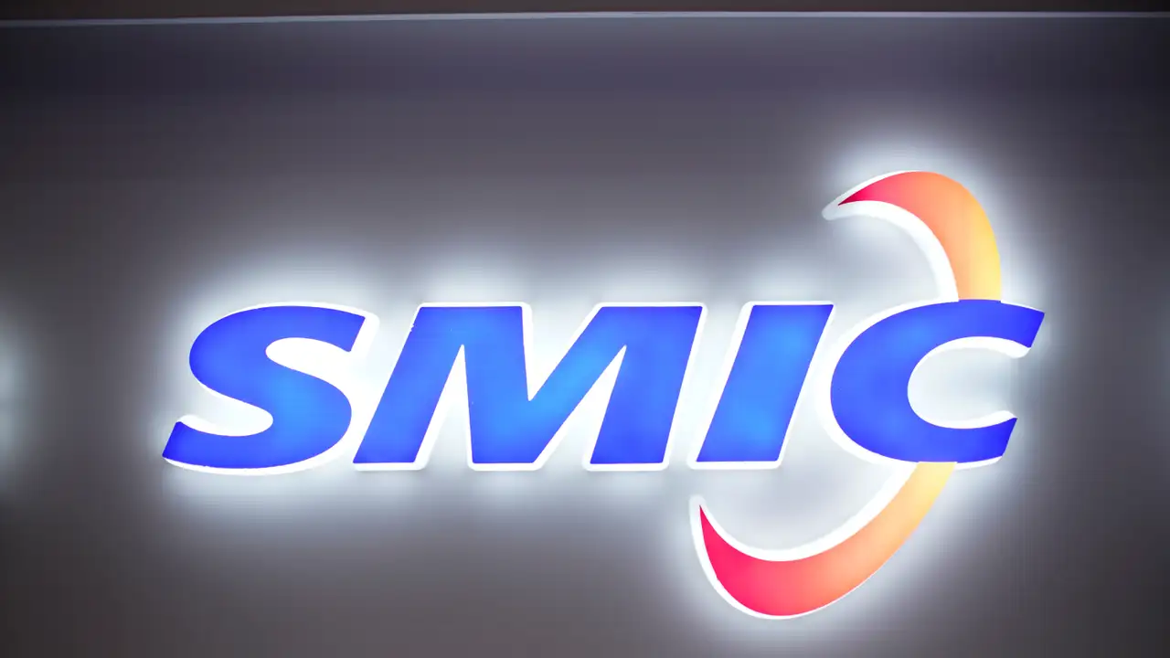 A logo of Semiconductor Manufacturing International Corporation (SMIC) is seen at China International Semiconductor Expo (IC China 2020) following the coronavirus disease (COVID-19) outbreak in Shanghai