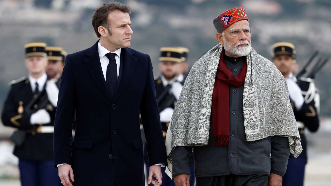 French President Macron and Indian Prime Minister Modi visit Marseille