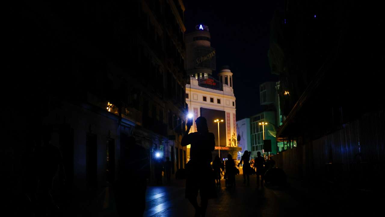 Power outage in Madrid