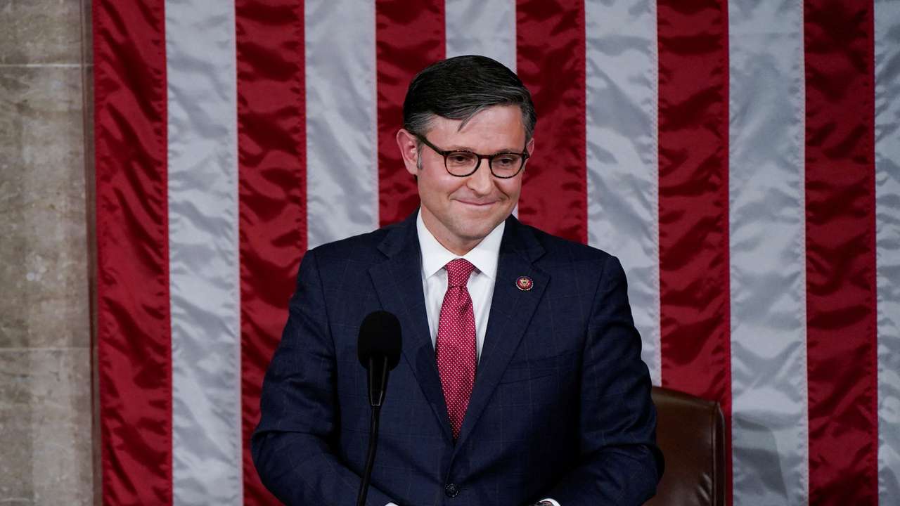 U.S. House of Representatives elect Mike Johnson Speaker of the House at the U.S. Capitol in Washington
