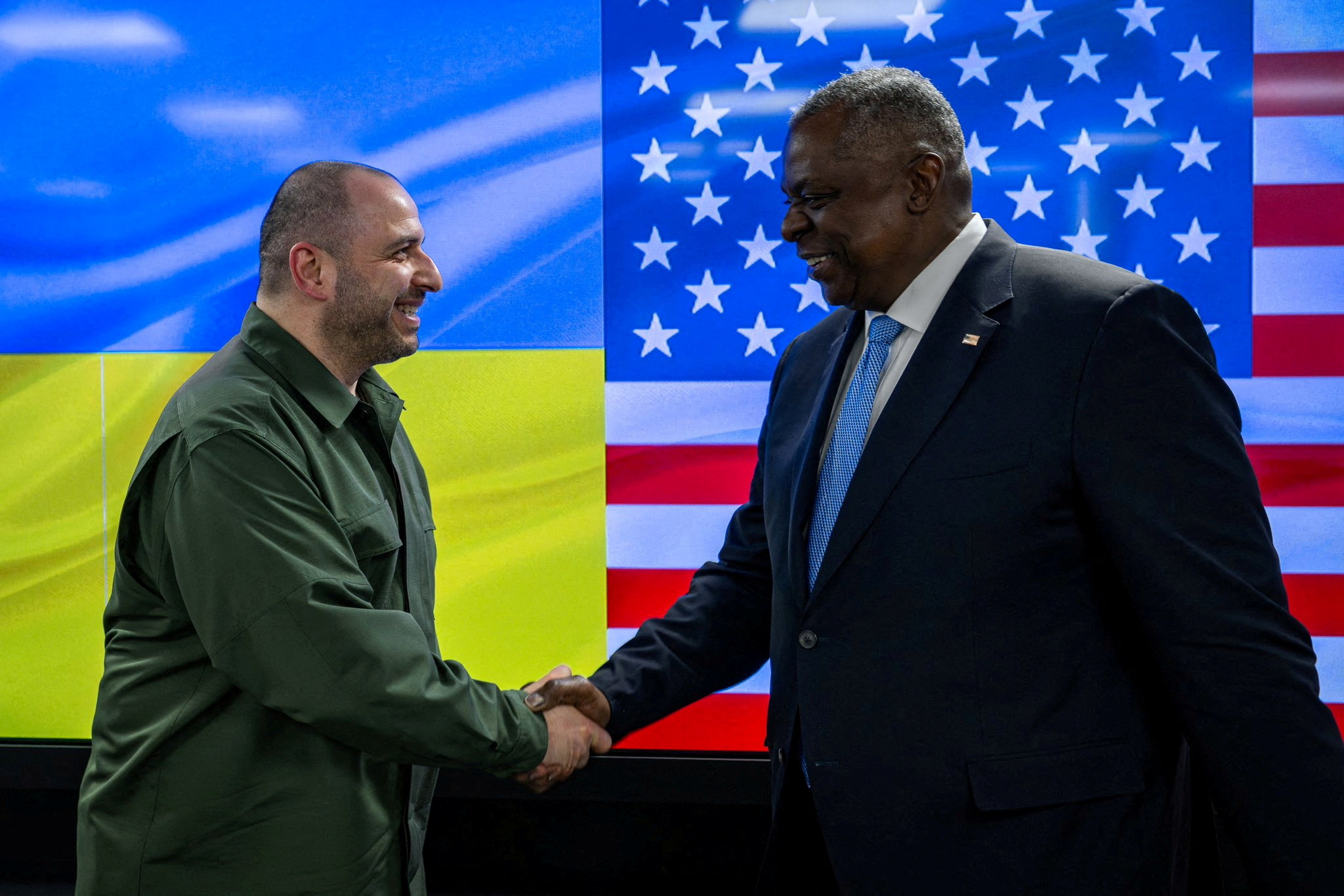 FILE PHOTO: U.S. Secretary of Defense Austin visits Kyiv