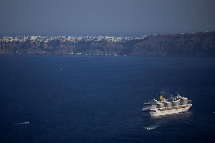 FILE PHOTO: Greece's Santorini struggles under pressure of mass tourism