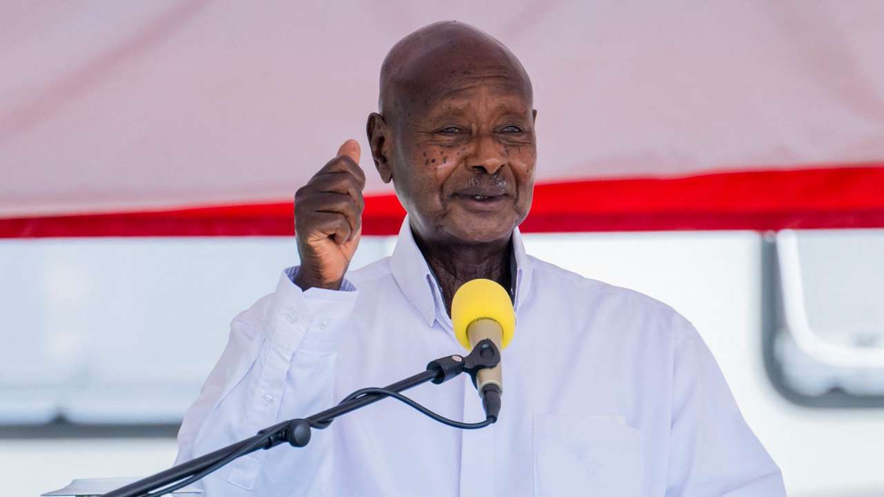Uganda's President Yoweri Museveni delivers the 2025 State of the Nation Address at Kololo Ceremonial Grounds, in Kampala