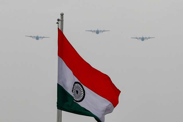 Indian Air Force aircrafts fly