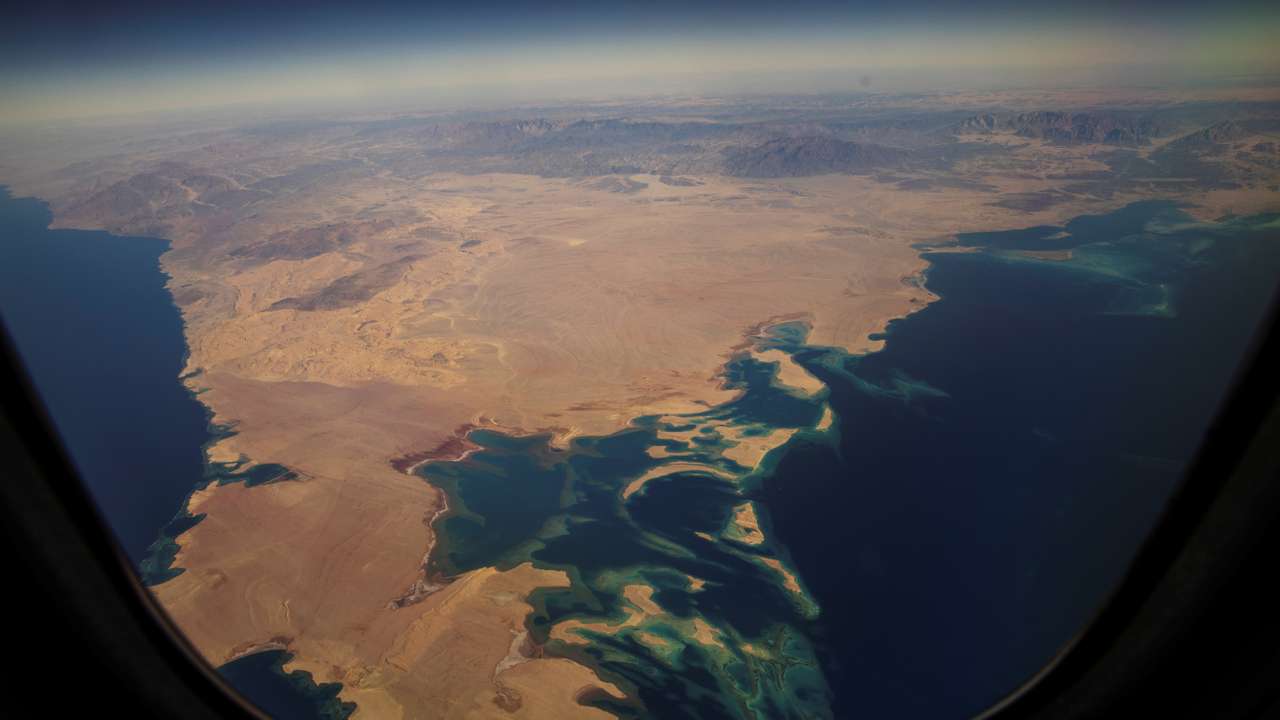 The future Site of the city Neom, a planned cross-border city, stands empty before development begins in the Tabuk Province of northwestern Saudi Arabia