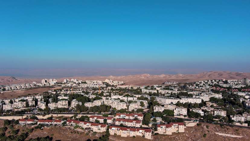 FILE PHOTO: An aerial view shows the Jewish settlement of Maale Adumim
