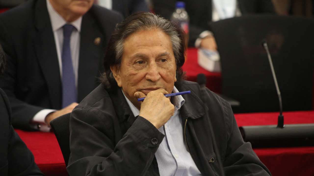 Peru's former President Alejandro Toledo appears in court in Lima