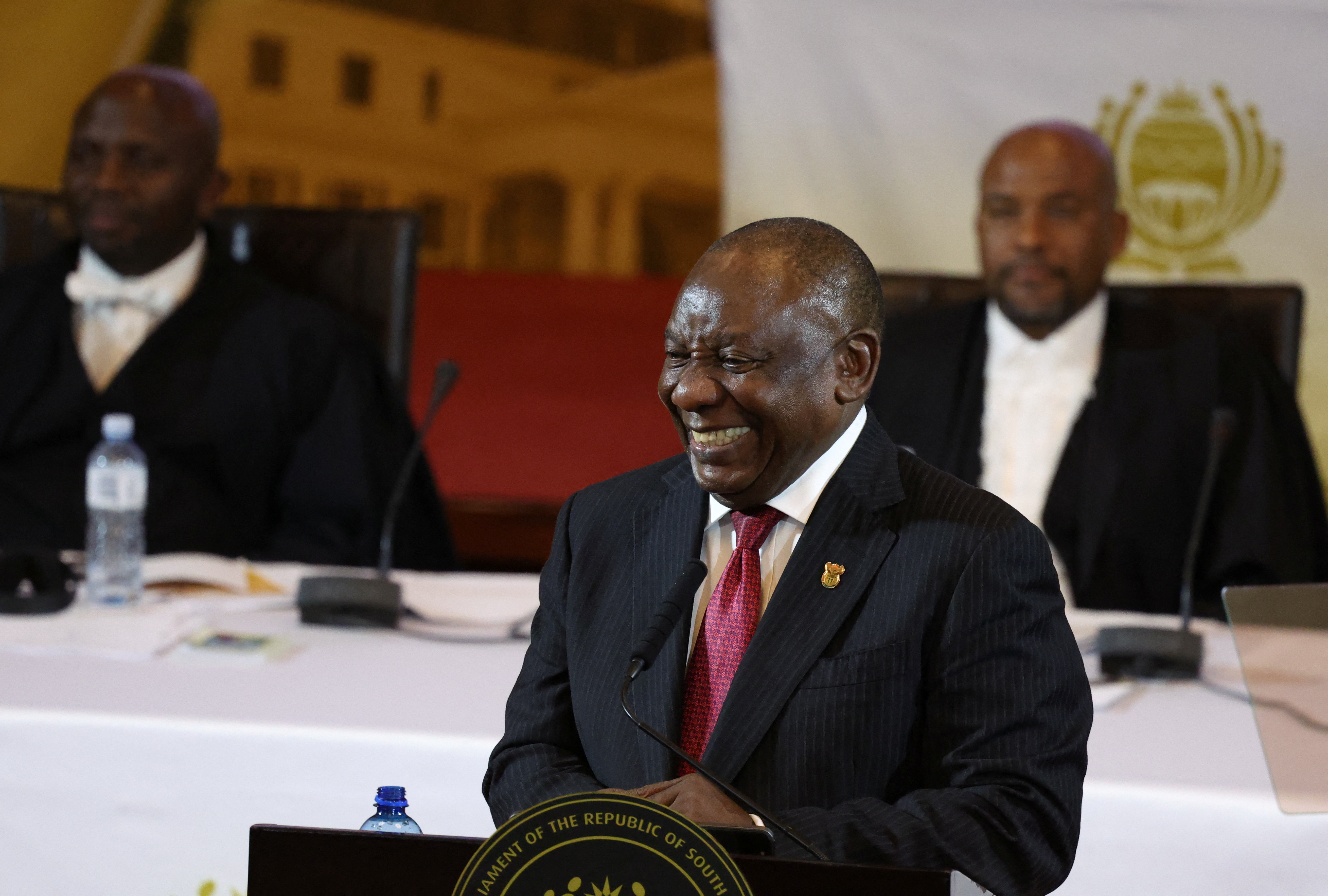 South African President Cyril Ramaphosa's state of the nation address in Cape Town