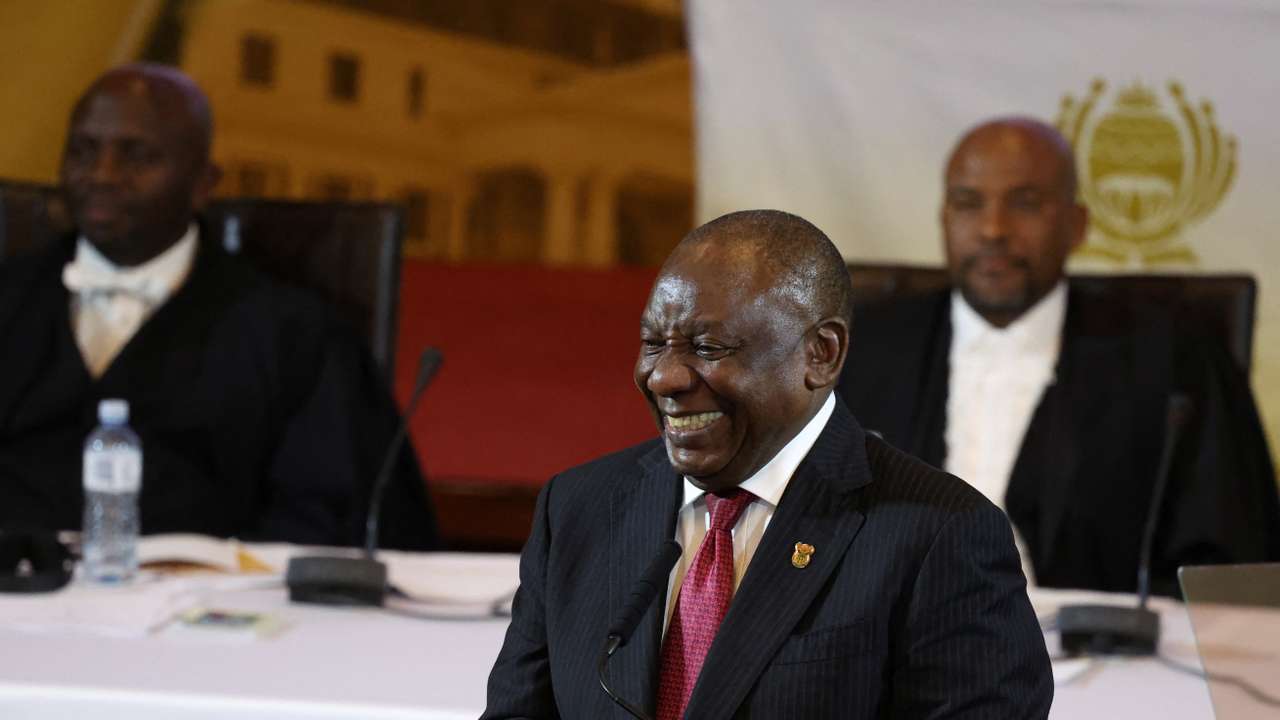 South African President Cyril Ramaphosa's state of the nation address in Cape Town