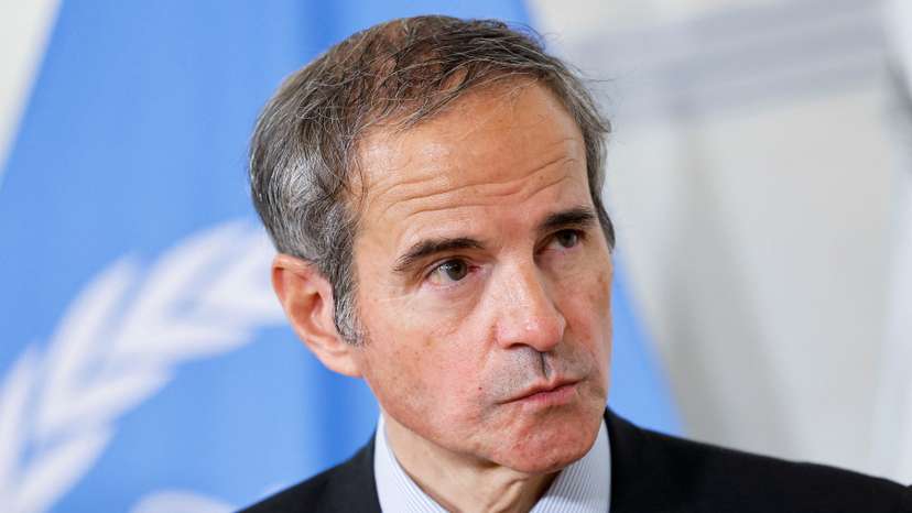 Doorstep with IAEA Director General Rafael Grossi