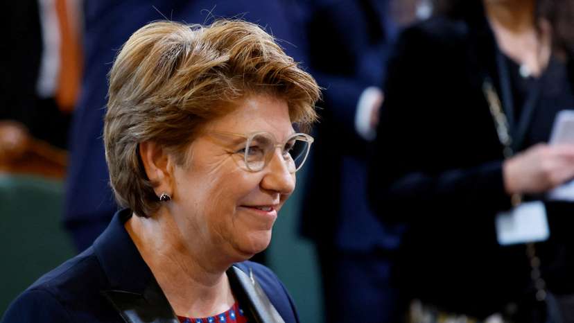 FILE PHOTO: Swiss Federal Councillor Amherd attends a state visit in Bern