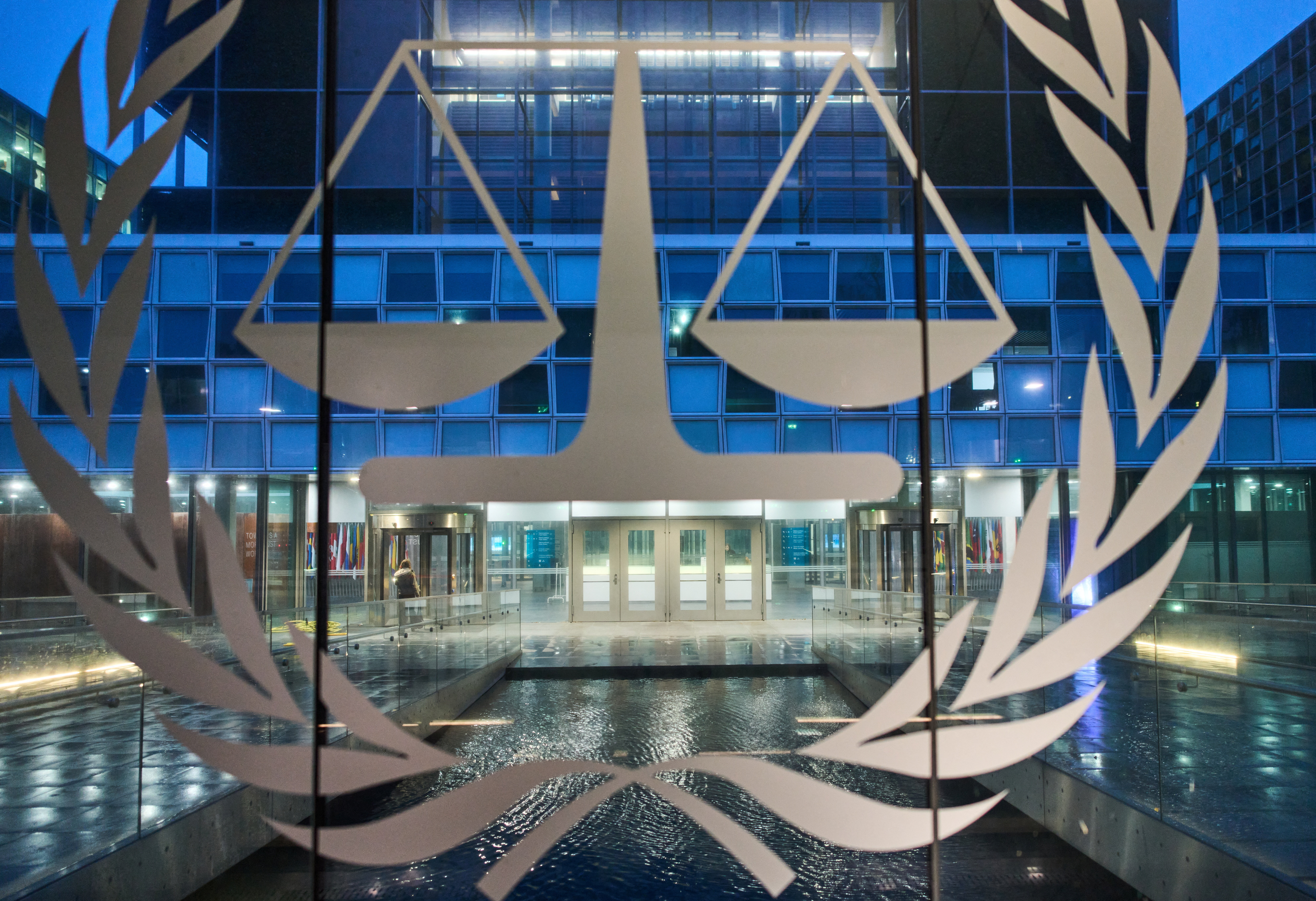 Exterior view of the International Criminal Court (ICC), in The Hague