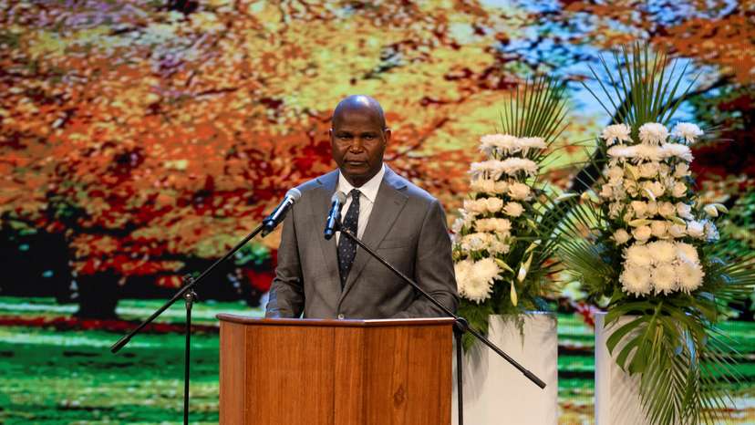 Newly elected Mozambican president Daniel Chapo on first day in office