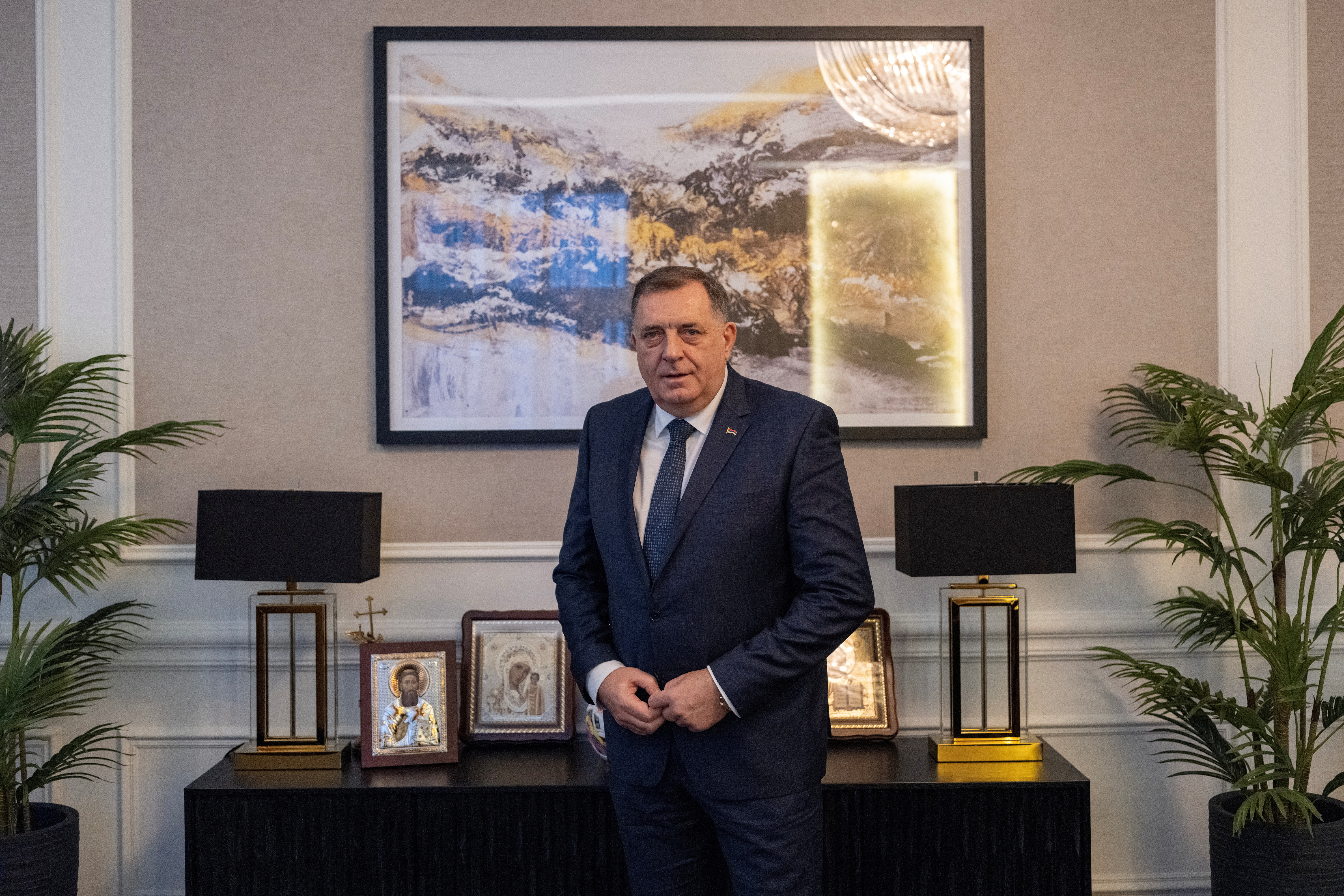 Interview with President of Republika Srpska Dodik, in Banja Luka
