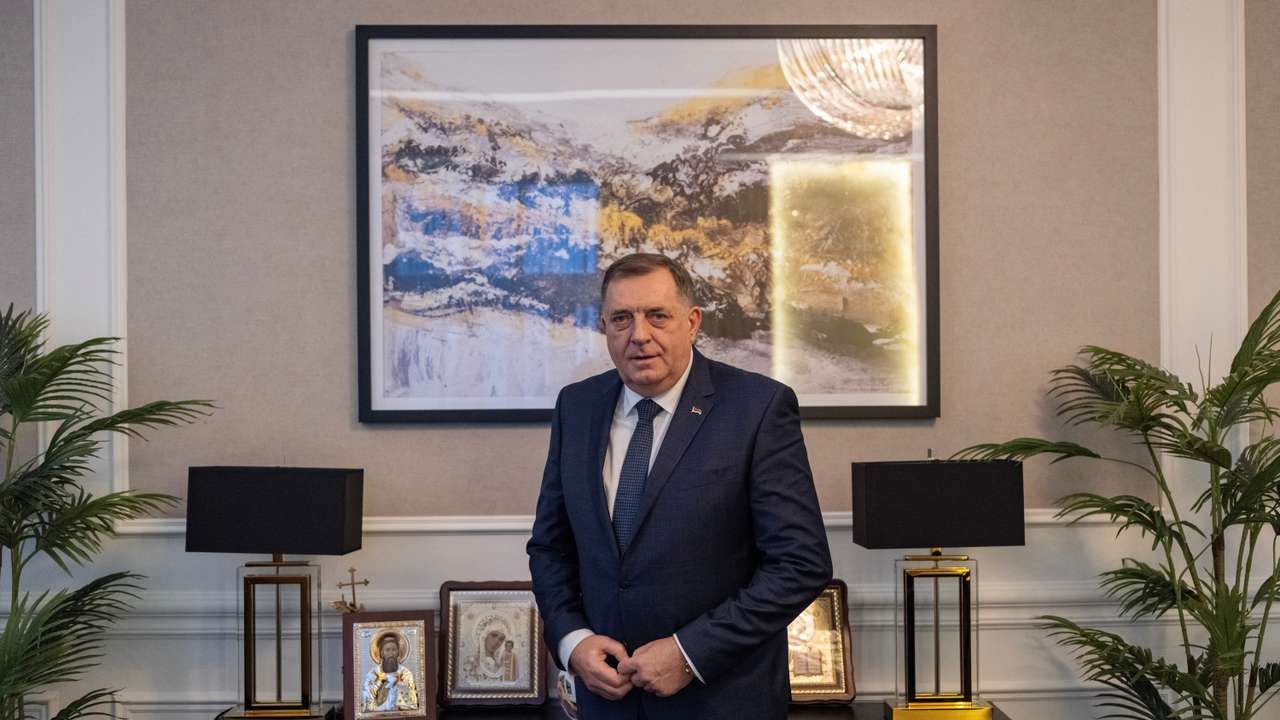 Interview with President of Republika Srpska Dodik, in Banja Luka