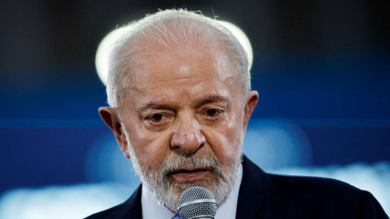 FILE PHOTO: Brazil's President Luiz Inacio Lula da Silva speaks during the opening of the National Construction Industry meeting at the headquarters of the Brazilian National Confederation of Industry (CNI) in Brasilia