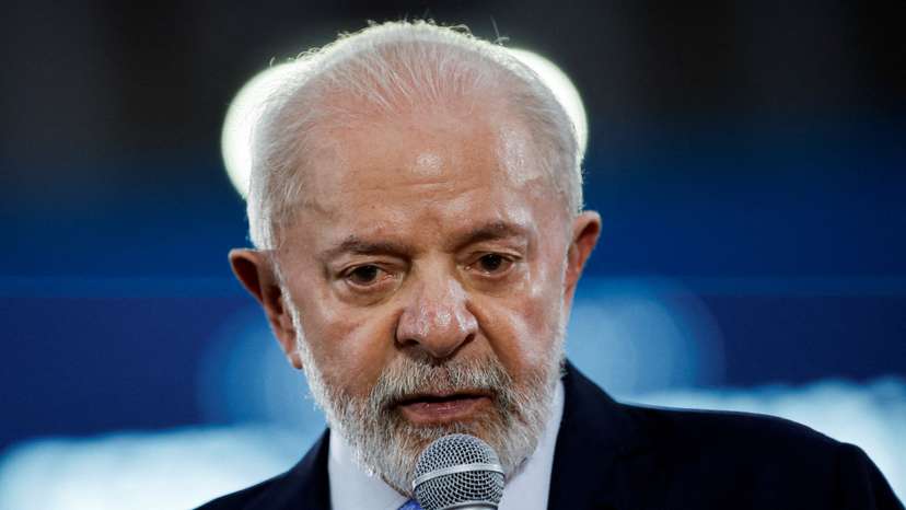 FILE PHOTO: Brazil's President Luiz Inacio Lula da Silva speaks during the opening of the National Construction Industry meeting at the headquarters of the Brazilian National Confederation of Industry (CNI) in Brasilia