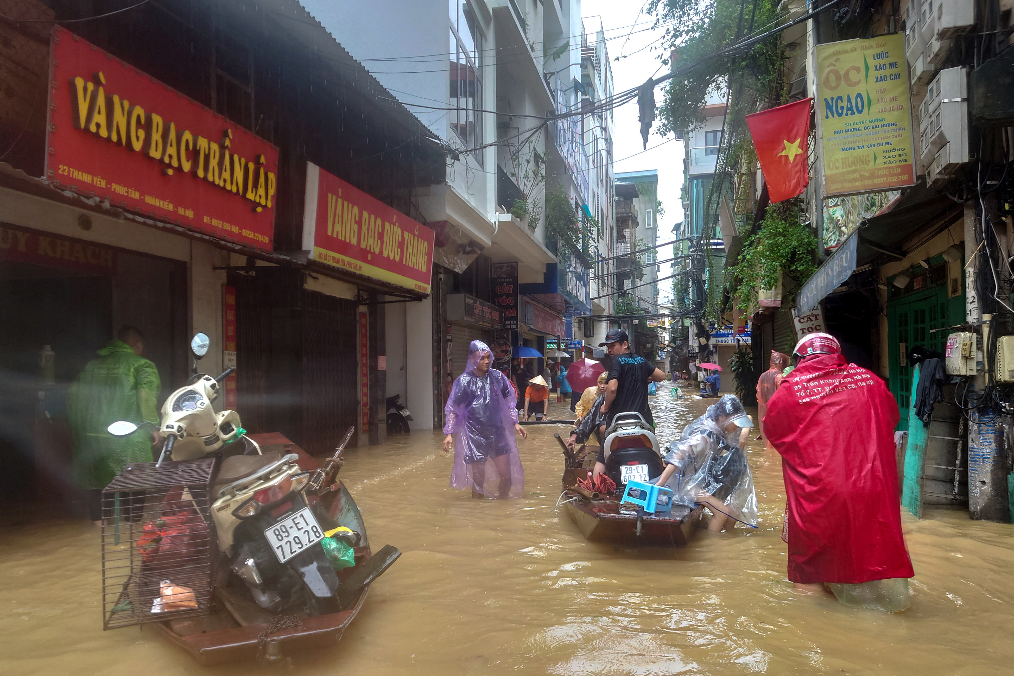 Floods following the impact of Typhoon Yagi, in Hanoi