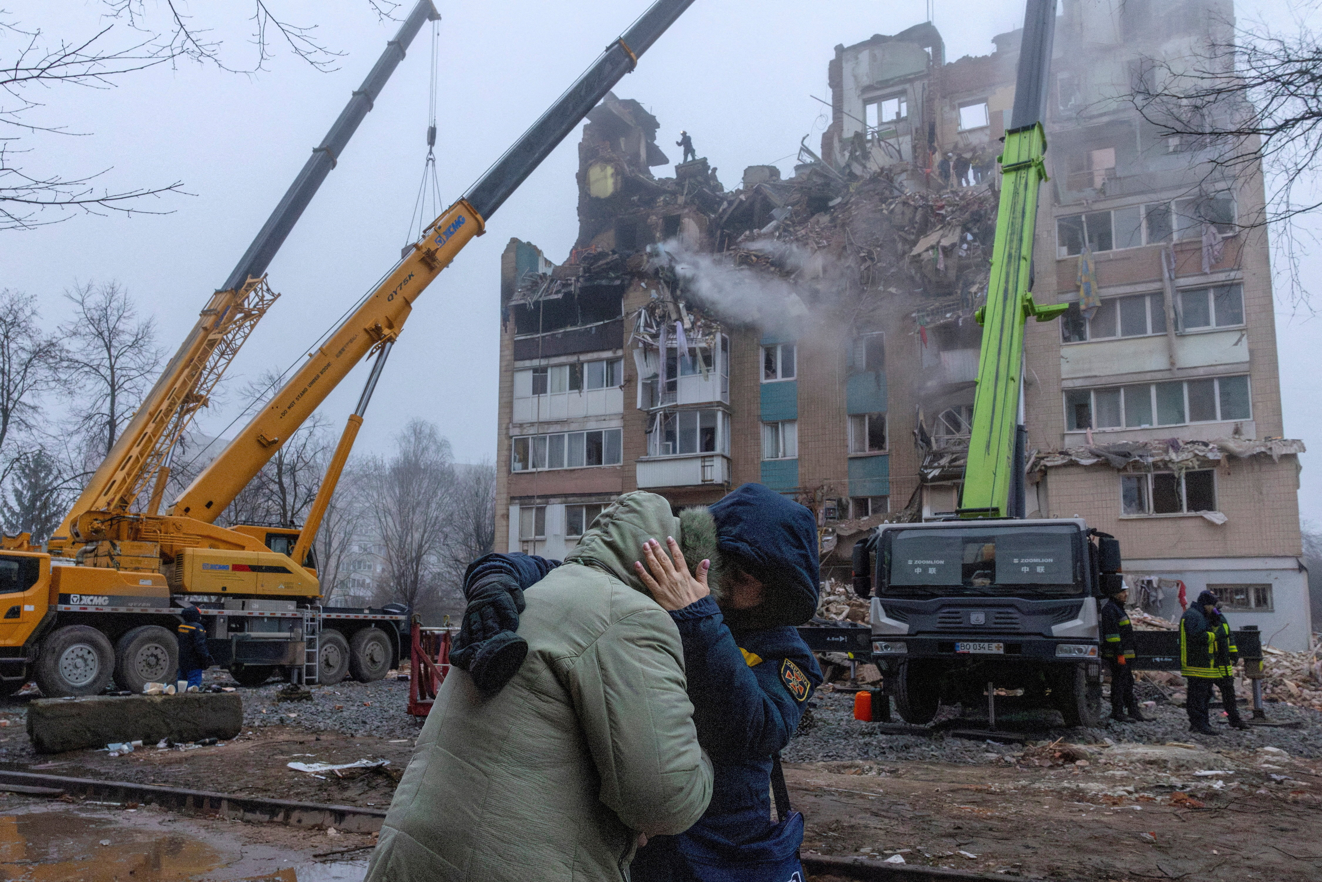 FILE PHOTO: Aftermath of Russian missile attack in Ternopil
